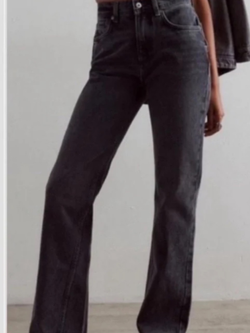 we the free black Xena high rise slim straight jeans
